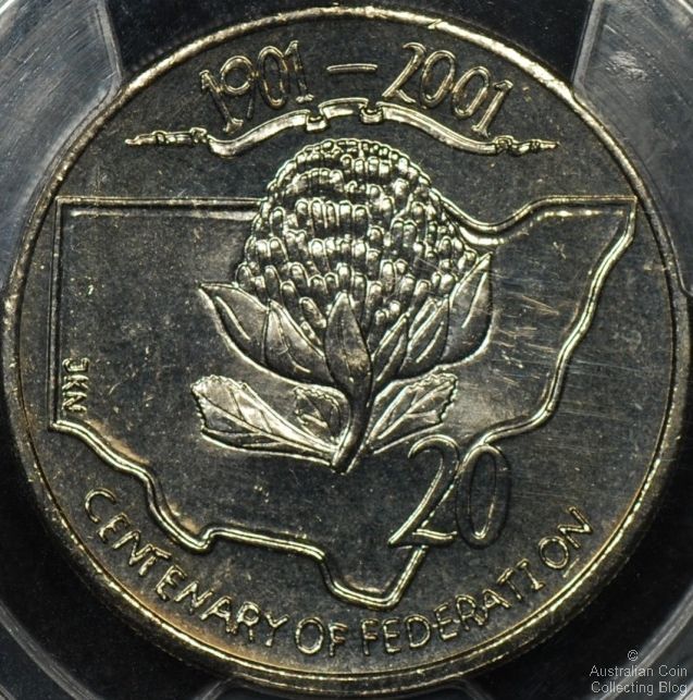 20c Centenary of Federation New South Wales NSW 20 Cent Australian Coin 2001