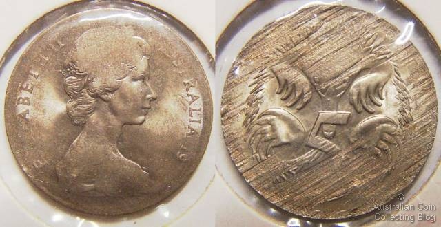 Australian 5 Cent Coin Split Planchet
