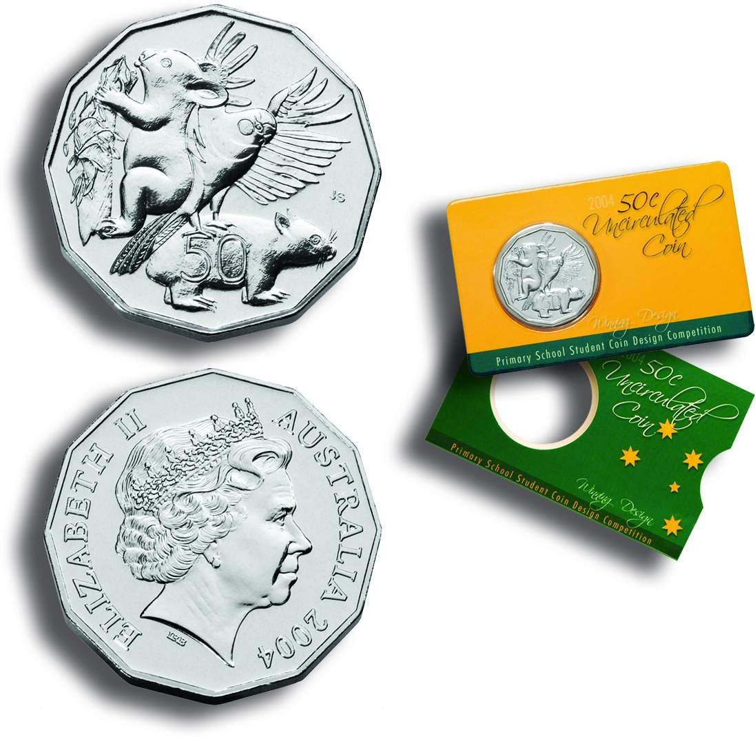 2004 Student Design Uncirculated with Card (image courtesy www.ramint.gov.au)