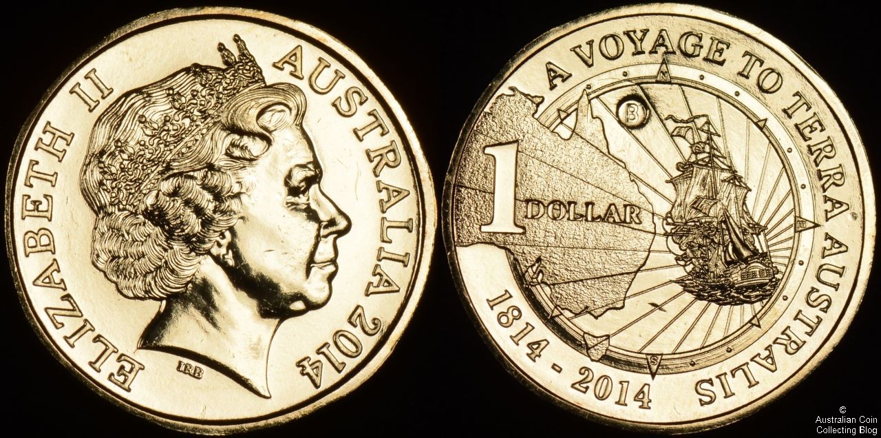 The Mintmark 1 Dollar for 2014, A voyage to Terra Australis