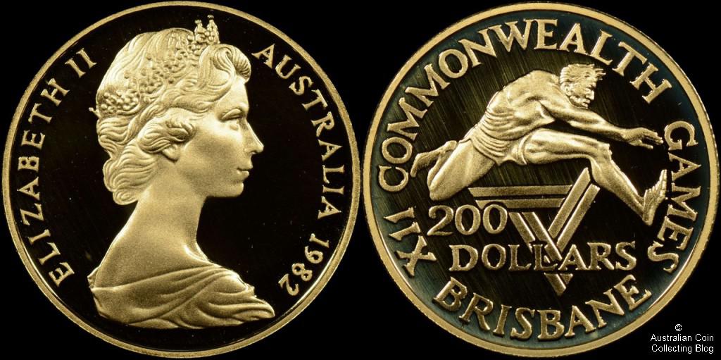 Australia 1982 $200 Commonwealth Games Coin