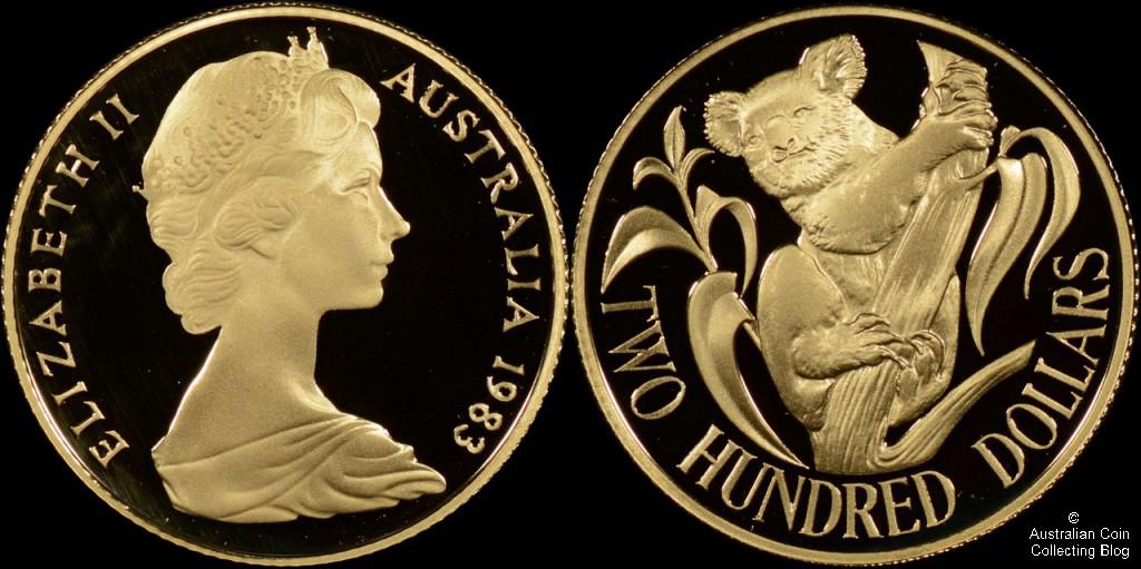 Australia 1983 $200 Koala Gold Coin