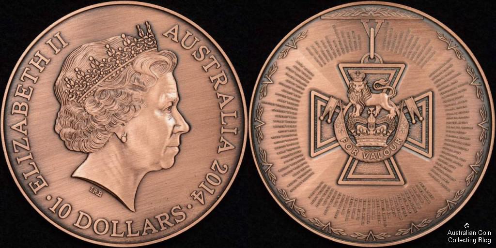 Australia 2014 $10 Victoria Cross Ballot Coin