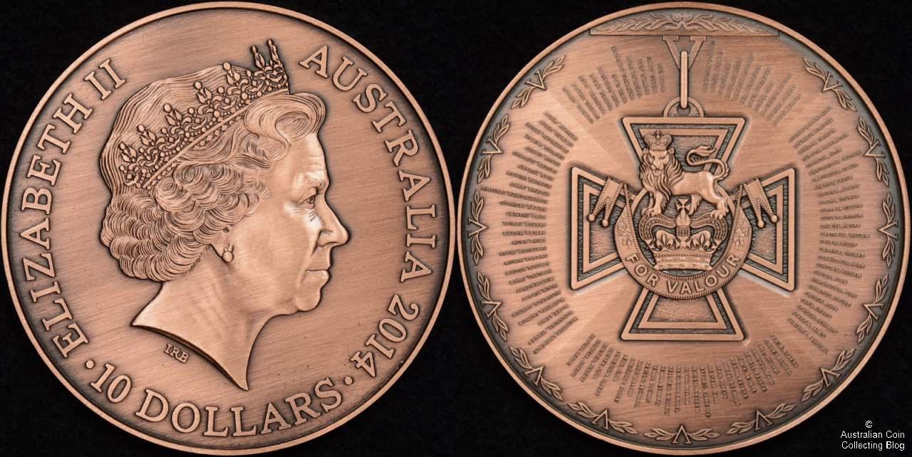 Australia 2014 $10 Victoria Cross Ballot Coin