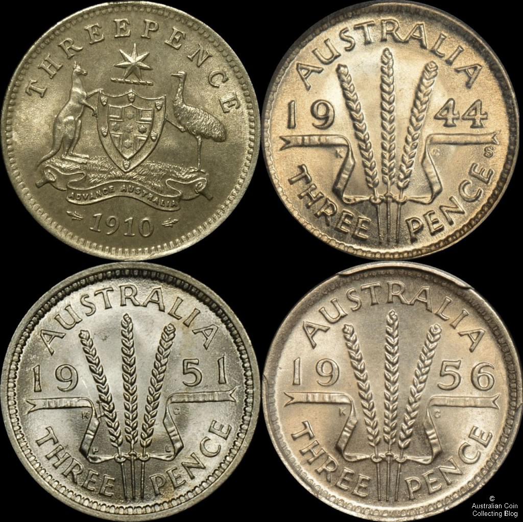 Some Australian Threepence Reverses