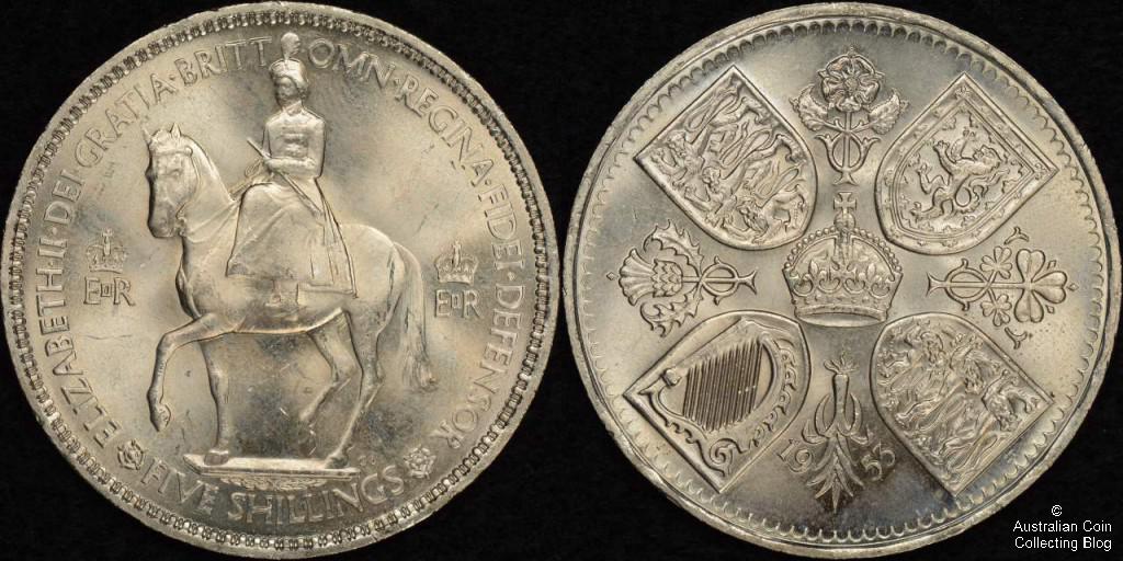 Great Britain 1953 Crown Figure 1