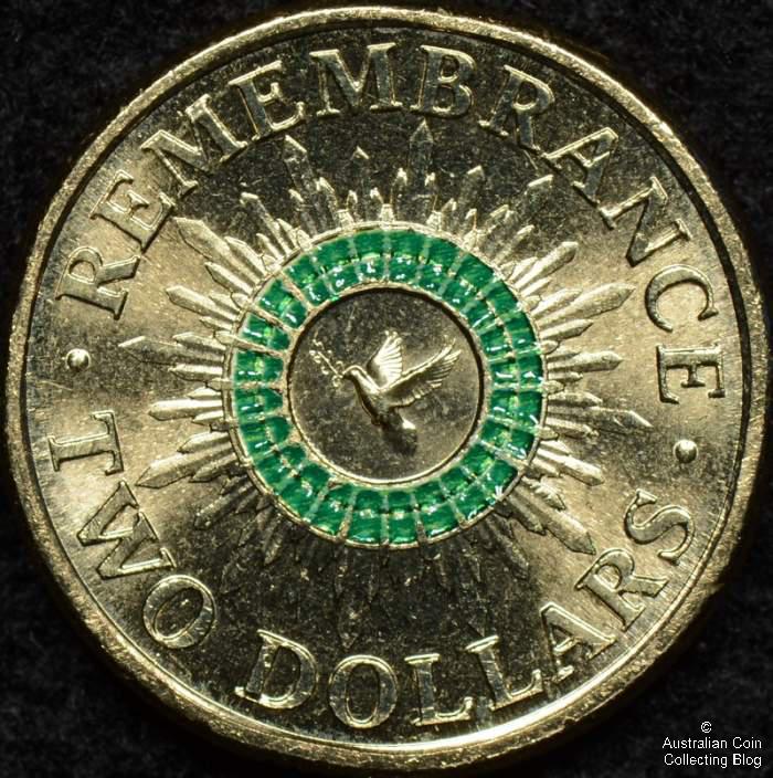 2014 Green Remembrance $2 Coin