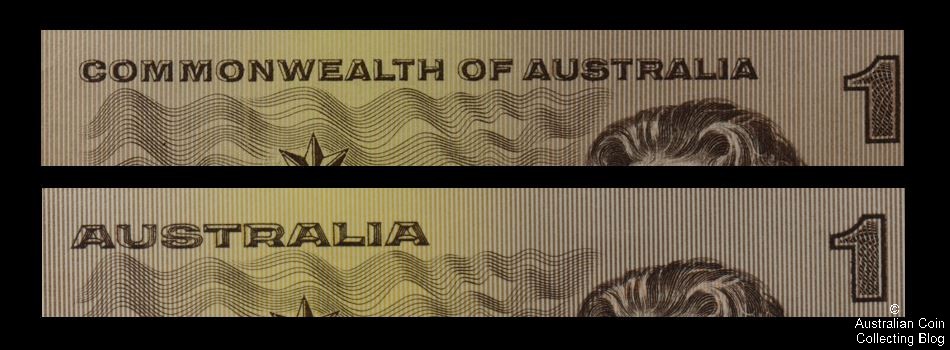 Paper $1 Note - Commonwealth of Australia / Australia Comparison