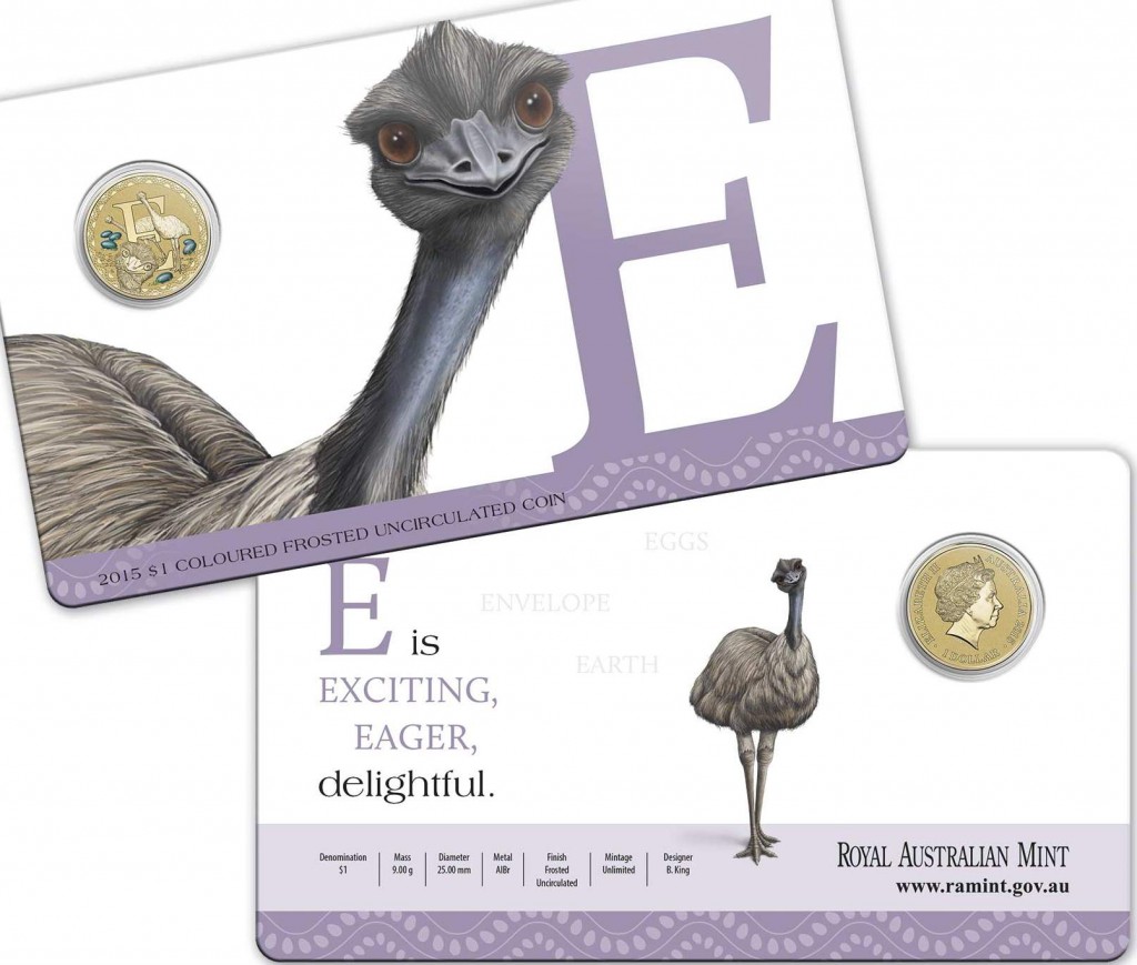 2015 Alphabet E for Emu Individual Packaging