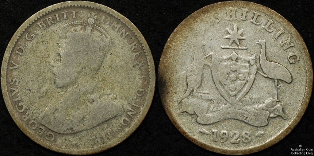 Counterfeit Silver 1928 Shilling