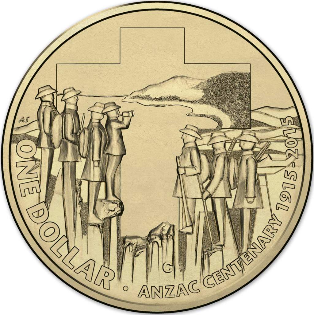 2015 ANZAC Centenary Dollar C  Mintmark (image courtesy www.ramint.gov.au)