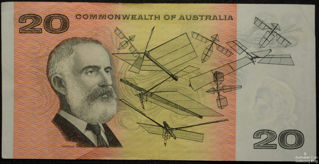 Australian Paper $20 note Back