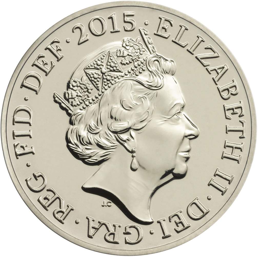 2015 Great Britain 1 Pound Obverse New Jody Clark Portrait (image courtesy The Royal Mint)
