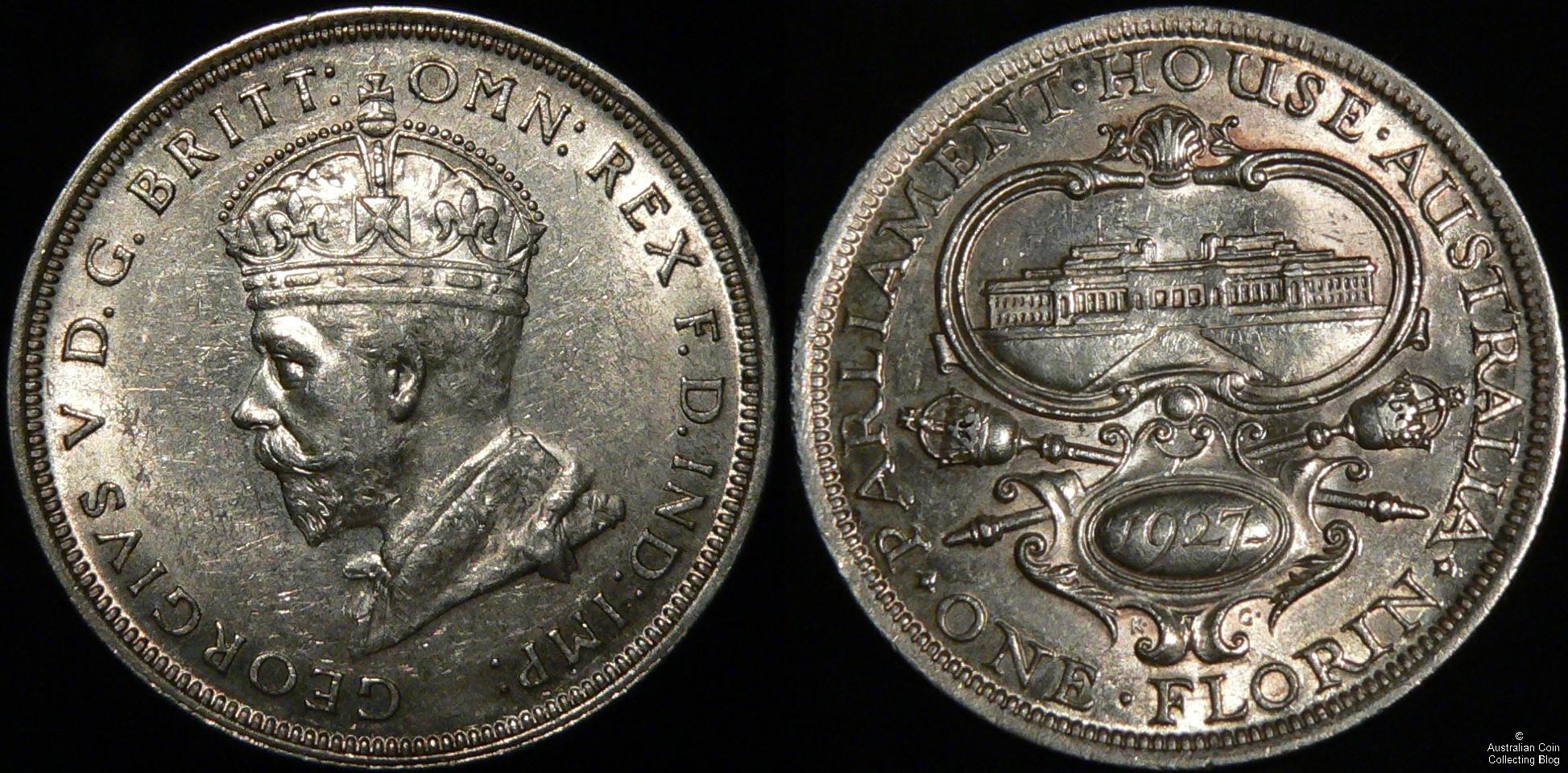 What Is An Australian 1927 Parliament House Florin Coin Worth 