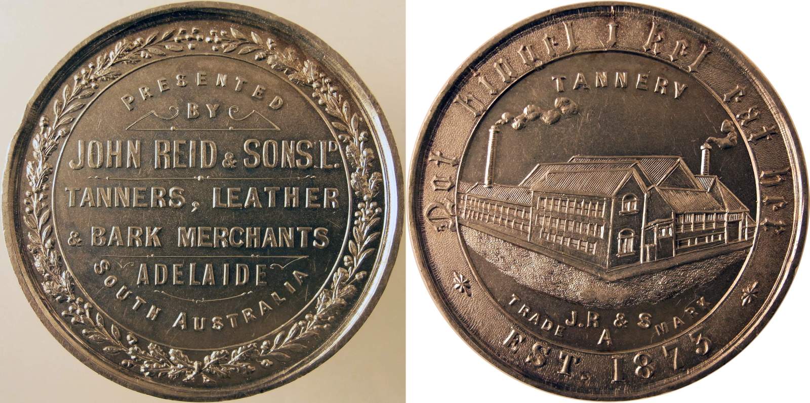 Silver Medal Presented in 1912