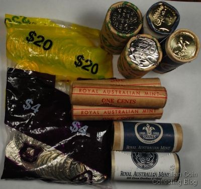 A selection of Mint Rolls, Security Rolls and Security Bags