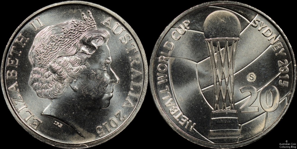 Australia 2015 20 Cent S Counterstamp