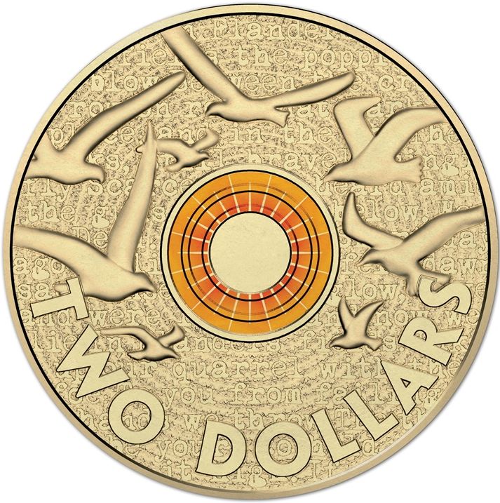 2015 Orange Coloured $2 (image courtesy ramint.gov.au)