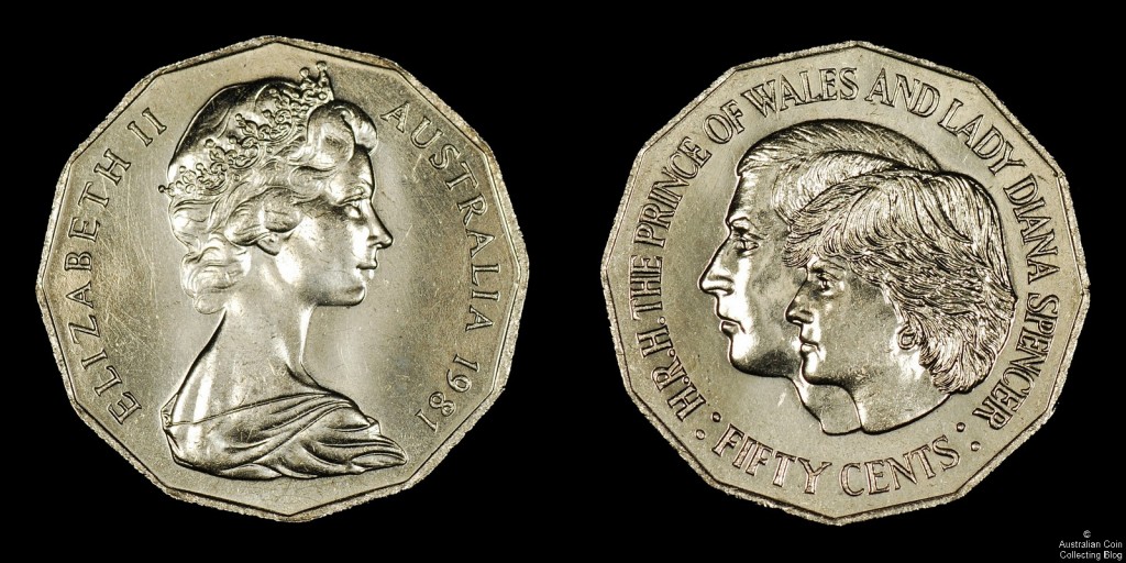 Australia 1981 Royal Wedding Charles and Diana 50c