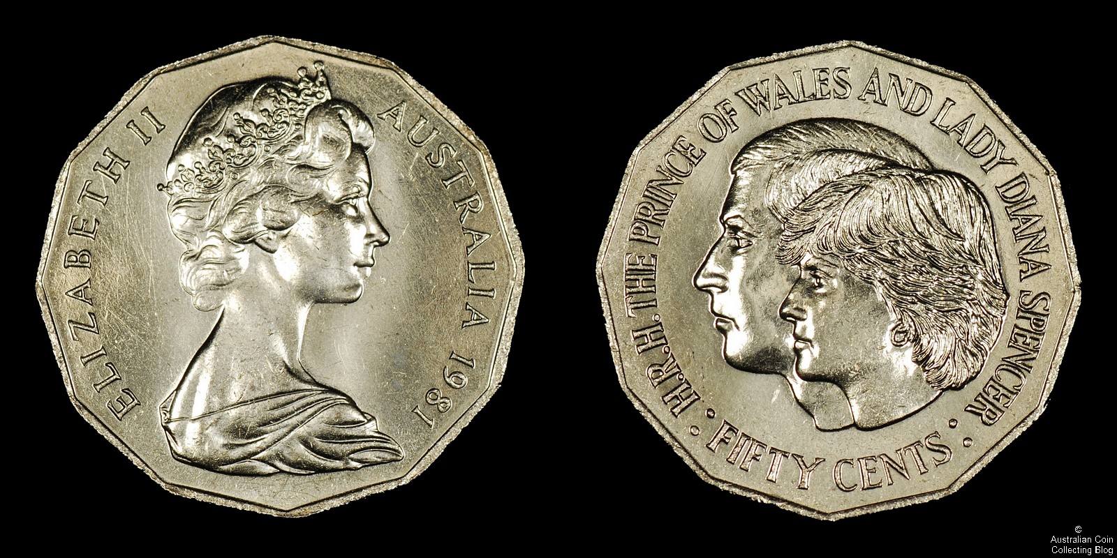 1981 Royal Wedding Charles And Diana 50c The Australian Coin 