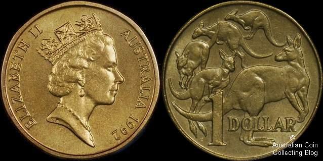 Australian 1992 Mob Of Roos Dollar The Australian Coin