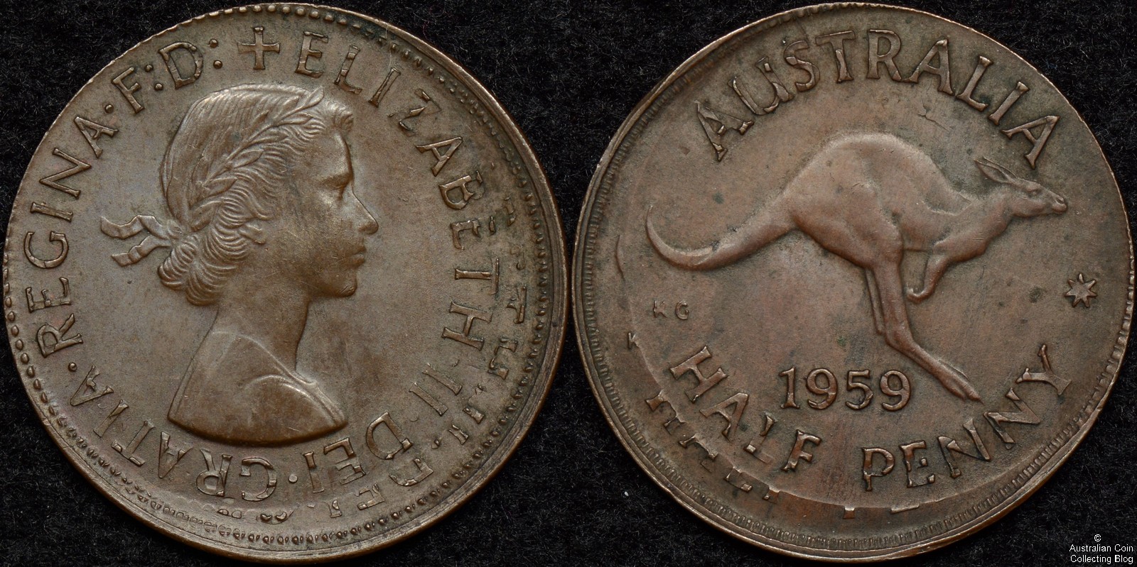 Double Struck 1959 Half Penny