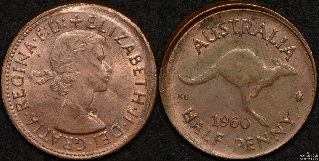 1960y Half Penny Ramstrike Error