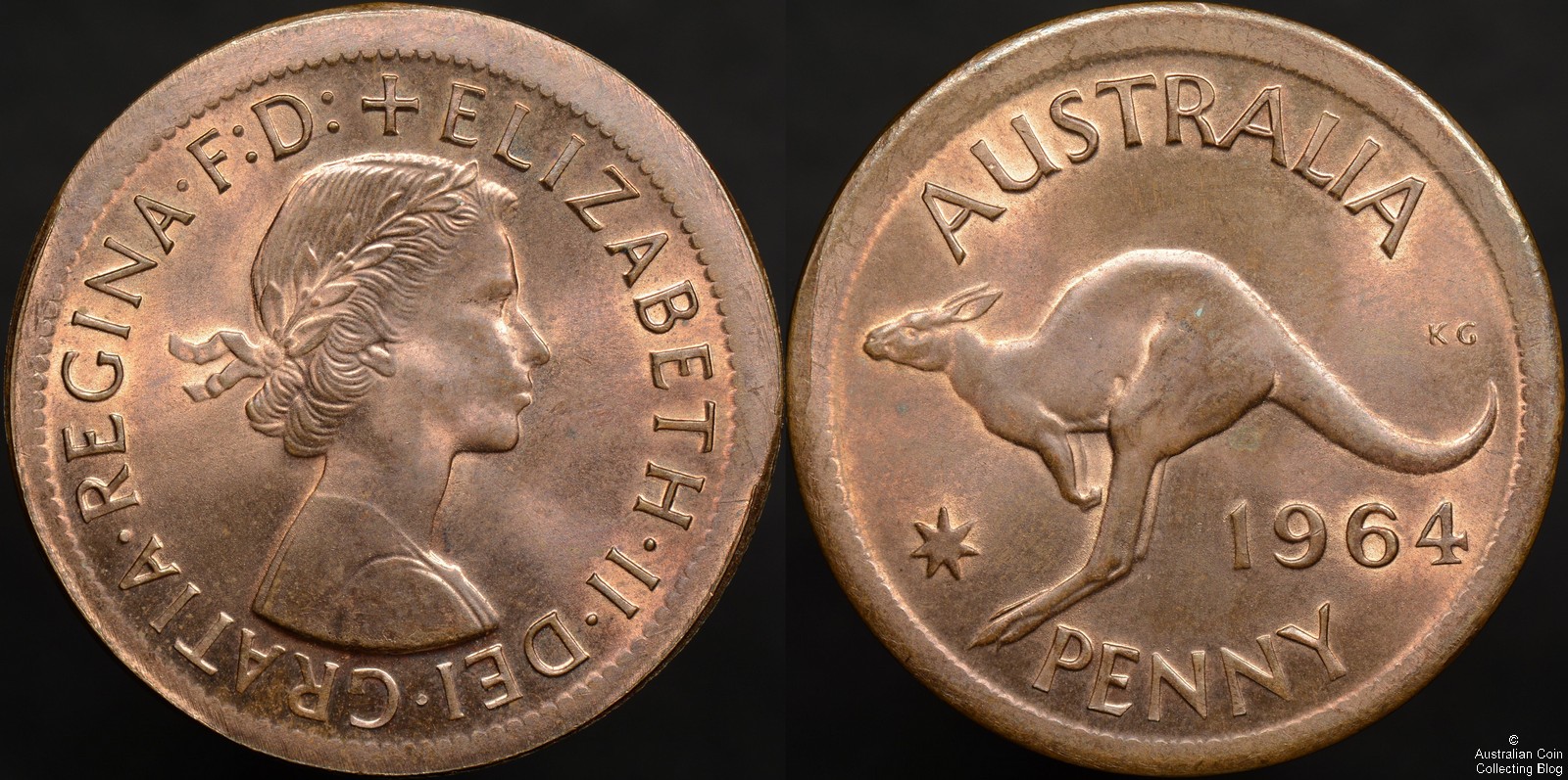 Australia 1964 Penny Broadstrike Error