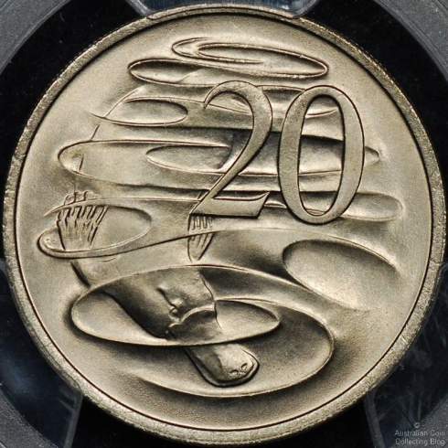 Platypus 20 Cent Coin Reverse (1972)