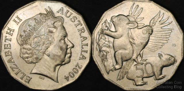 Australia 2004 Student Design 50c -circulation coin