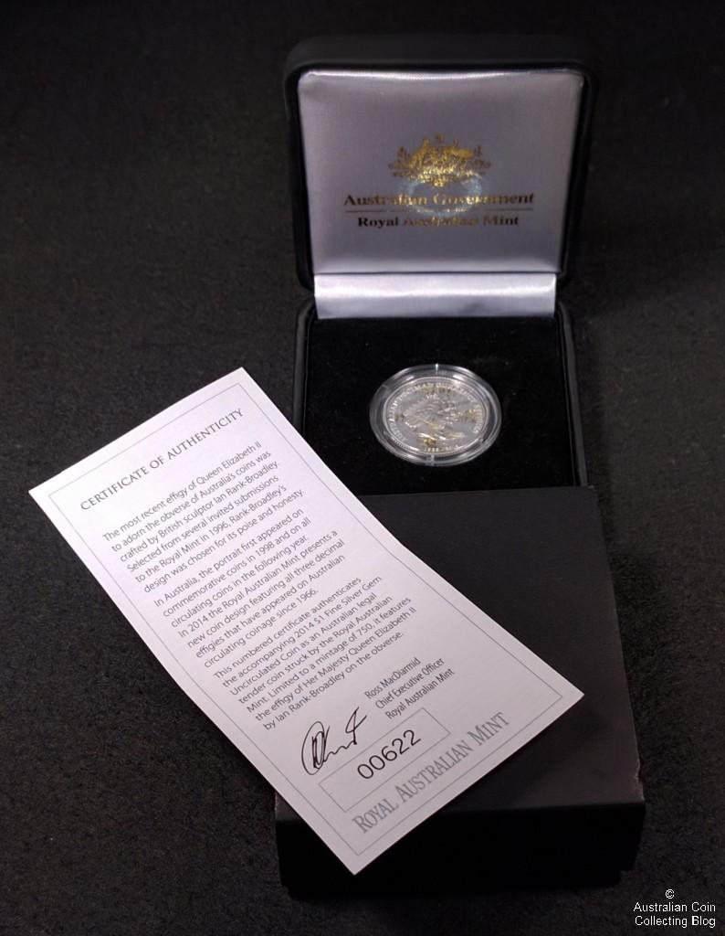 2014 1966-2014 Elizabeth II Dollar Gem Unc mintage 750