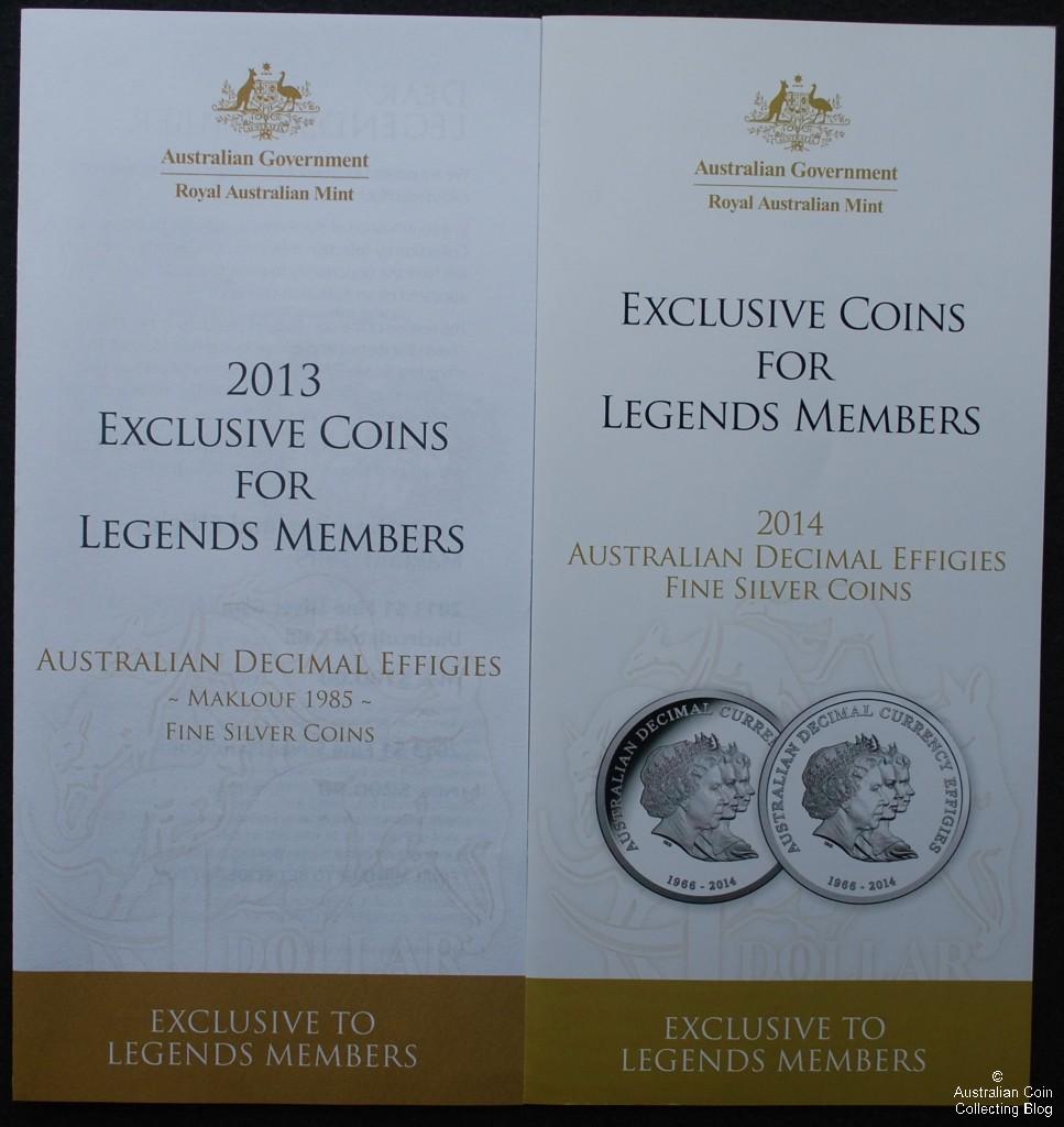 Australian Decimal Effigies Order Forms