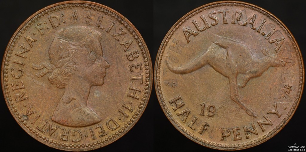 Rotated Double Strike  Error - 1964Y  Half Penny