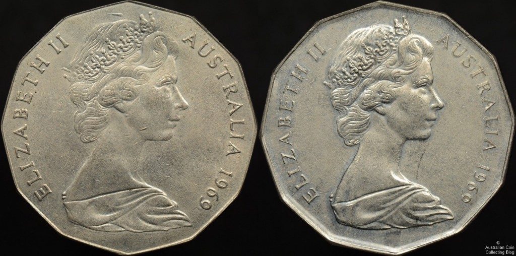 Figure -1 1969 50c Double Obverse