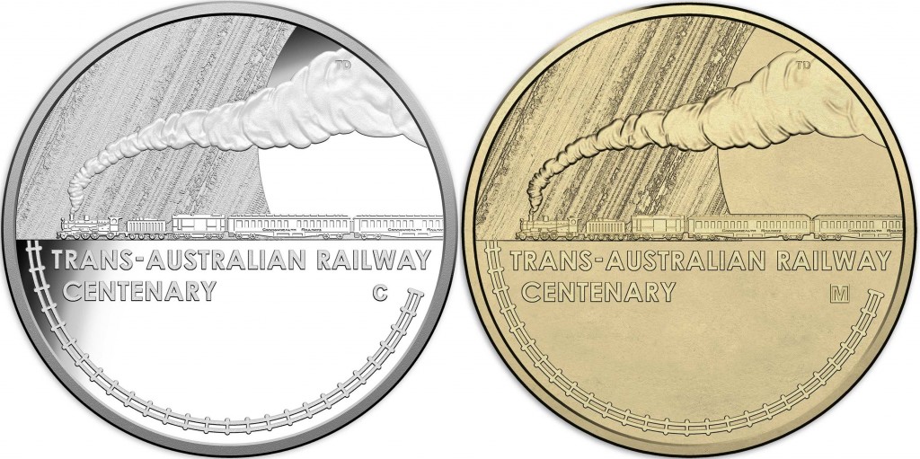 2017 Mintmark Dollar Silver Proof C Mintmark (left), Aluminium Bronze M Privymark (right). Image courtesy ramint.gov.au