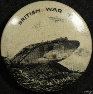 'Grit' Tank Fund Raising Tin Badge