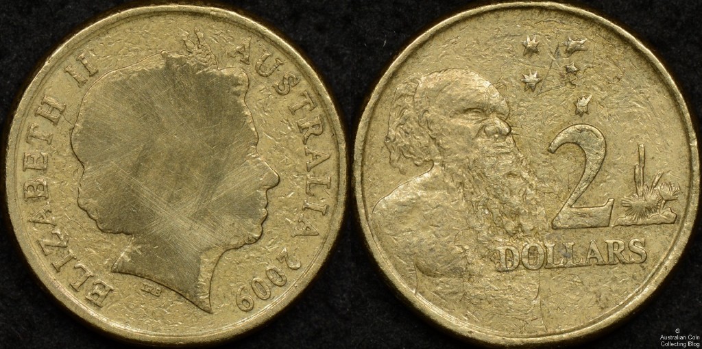 $2 Coin with a Ground Down Obverse