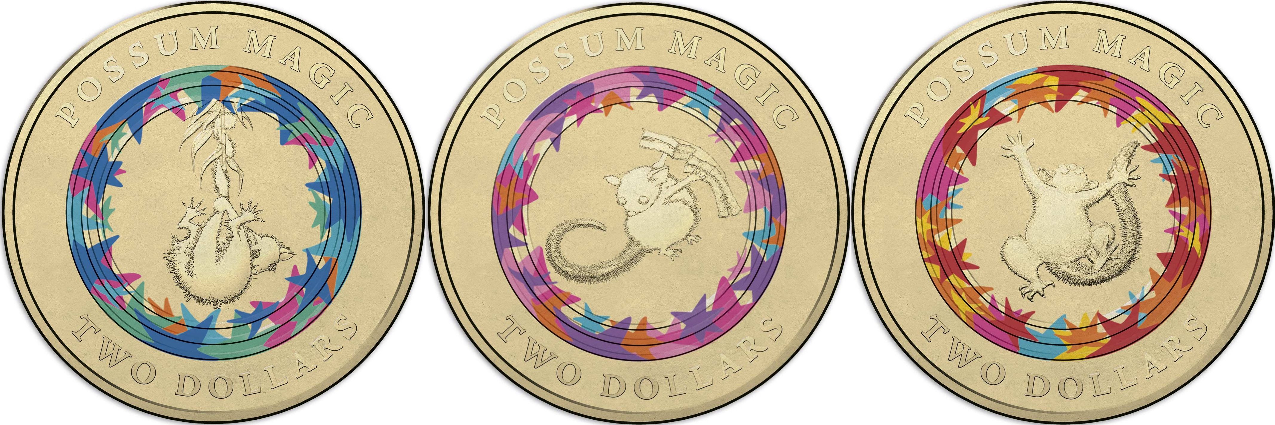 POSSUM MAGIC PINK RING RARE HUSH Details about   2017 AUSTRALIAN $2 TWO DOLLAR COIN 