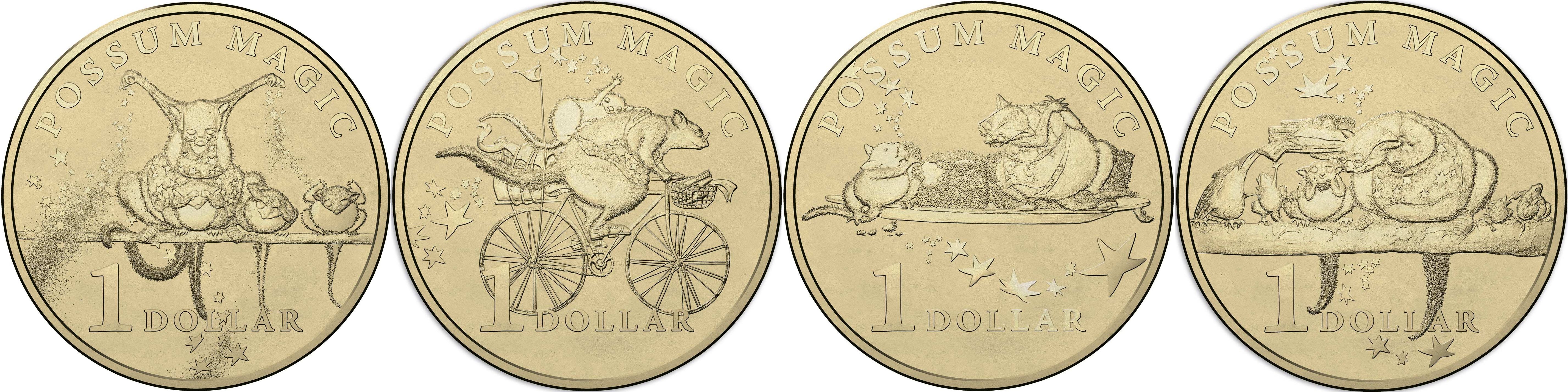 2017 Australia Possum Magic 8 Coin Set Limited Edition including 1c coin