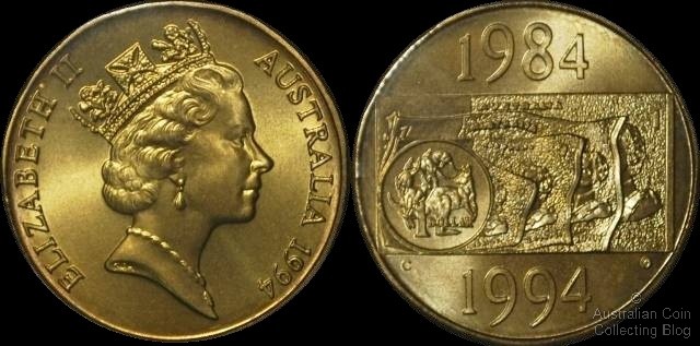 Australian Dollar Coins 1994 Dollar Decade The